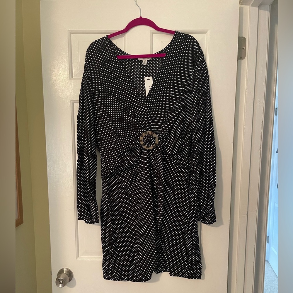 Top shop blue and white polka dot dress
NWT tags 12